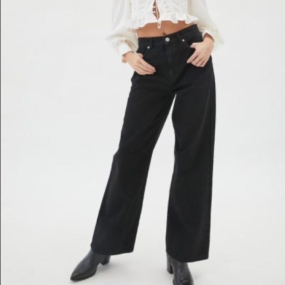 Urban Outfitters Denim - • urban outfitters wide leg high waisted jeans •